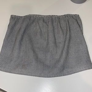 Strapless crop top Brandy Melville